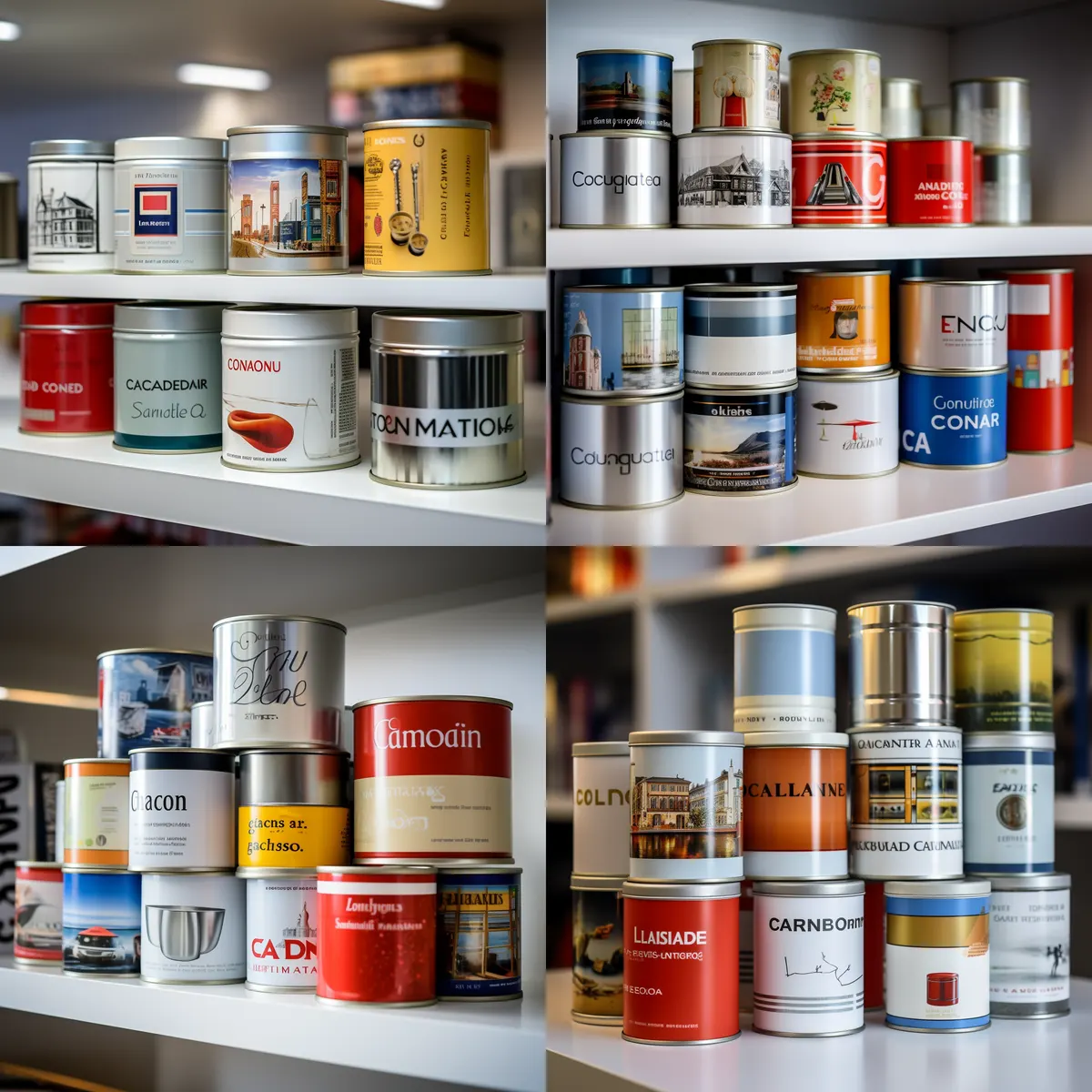 Custom round tin box manufactured by CGF
