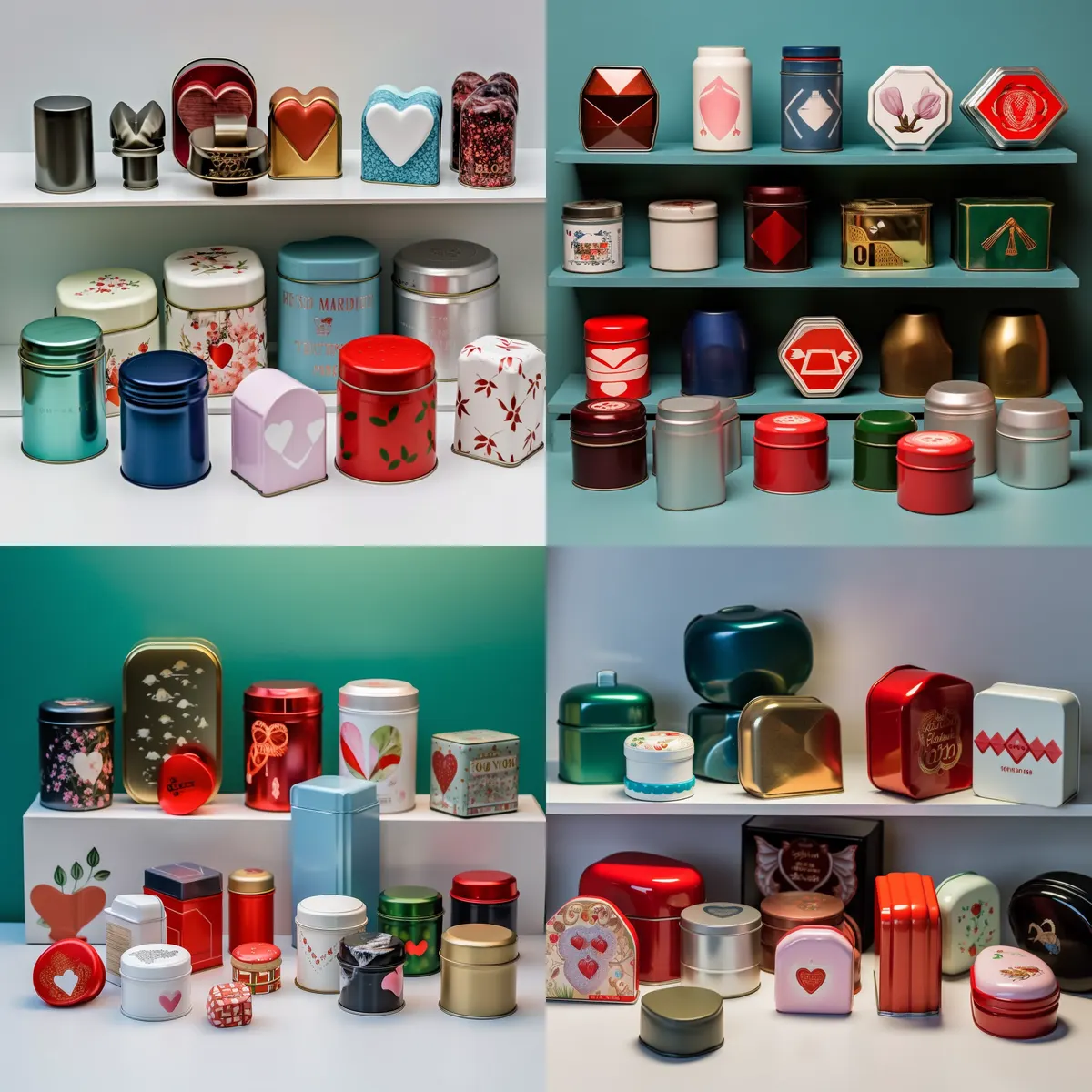 Custom shaped tin box